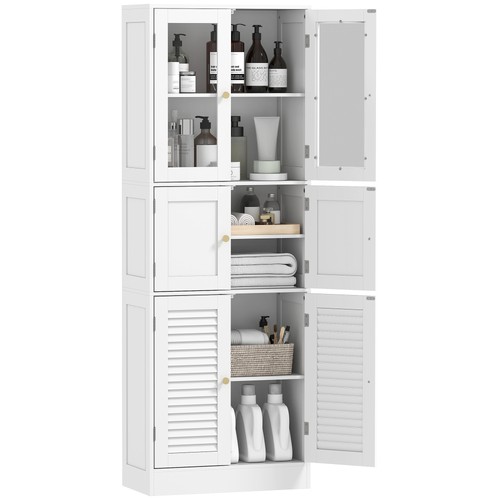 Homcom armadio bagno - bagno, con