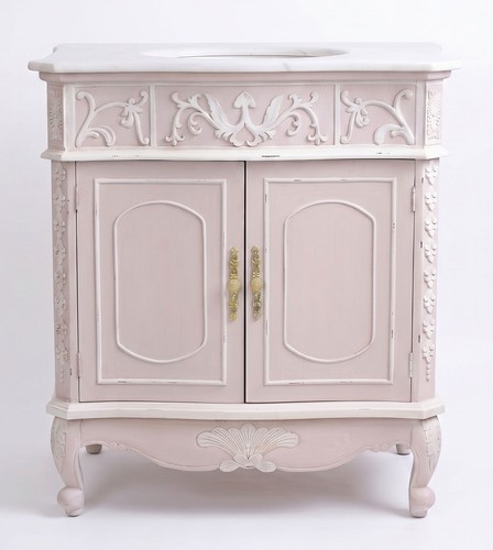 Barocco lavabo marmo rosa - lavabo,