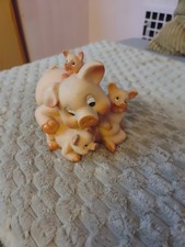 Vintage Momma Pig With Three