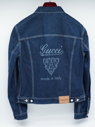 Gucci giacca denim uomo blu