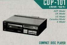 SONY CDP-101, RM-101 Schematic Diagram Service Manual Repair Schaltplan