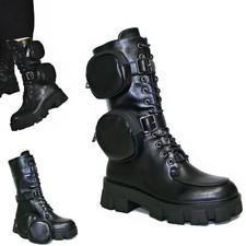 SCARPE DONNA Anfibi Lacci