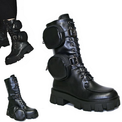 Scarpe donna anfibi lacci - donna,