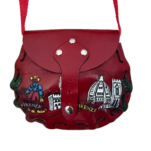 Firenze red leather mini - red,
