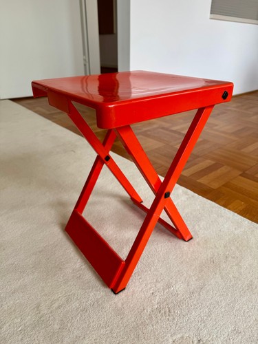 Sgabello pieghevole vintage