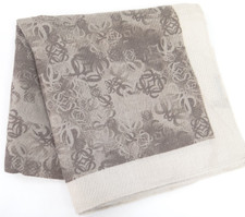 Sciarpa scialle stola grande anagramma LOEWE beige marrone Italia 77220228100