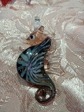 CIONDOLO CAVALLUCCIO MARINO -VETRO DI MURANO