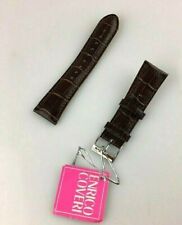 Cinturino Orologio Enrico Coveri Pelle Qualità 24mm New Old Stock Marrone