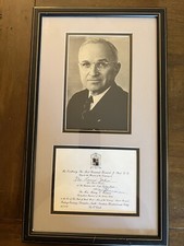 President Harry Truman Signed