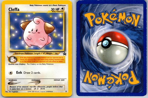 Cleffa pokemon wizards black - pokemon,