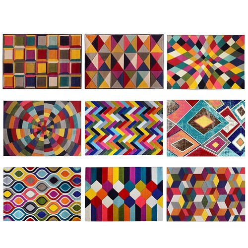 Tappeti moderni multicolore