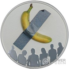 PRECIOUS FRUIT OF ART Banana Art is Art 2 oz moneta argento 2$ Niue 2025
