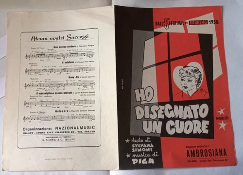 Spartito musicale disegnato - ho,