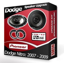 Dodge Nitro Porta Posteriore Altoparlanti Pioneer Auto + Adattatore Attacchi