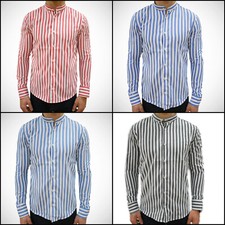 Camicia coreana uomo slim fit