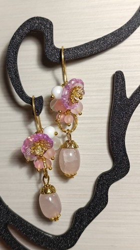 Orecchini donna rosa - orecchini,