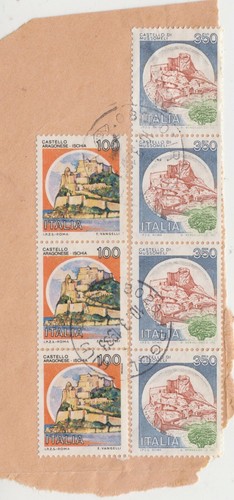Francobolli usati castelli - francobolli,