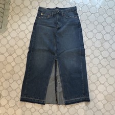 Gonna donna Gap blu denim midi