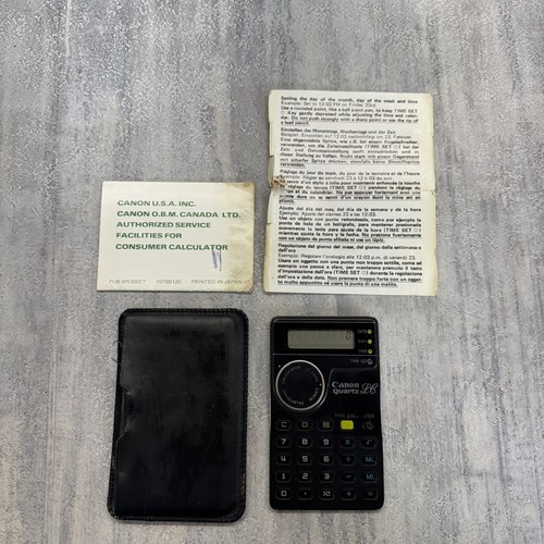 Canon palmtronic pocket - palmtronic, lc-6t