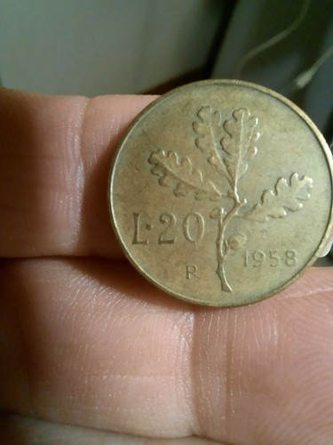 Moneta lire 1958 -  moneta,