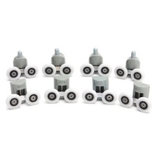 KIT8 CUSCINETTI RICAMBIO BOX DOCCIA CABINA PORTA ROTELLINE ANTA SCORREVOLE RUOTE