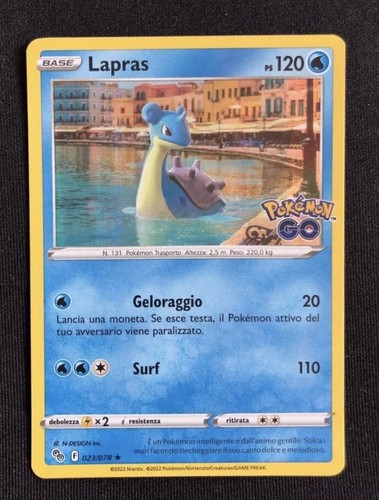 Pokemon carta lapras - pokemon, holo