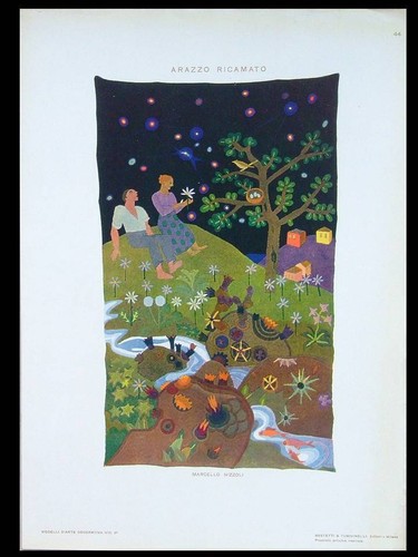 Paysage tapisserie brodee - paysage,,