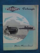 MOTORI MARINI DIESEL PARSONS - IL PORBEAGLE FORDSON 3612 cc. - anno 1959
