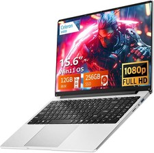 Notebook 15,6 Pollici, Win 11 Laptop 12GB LPDDR4 RAM 256GB SSD, PC Portatile