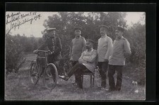 Cartolina fotografica soldati