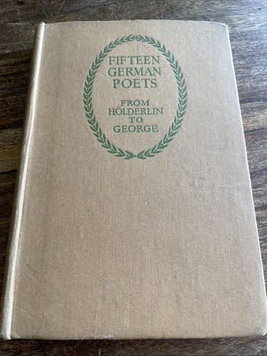 Fifteen german poets - fifteen,