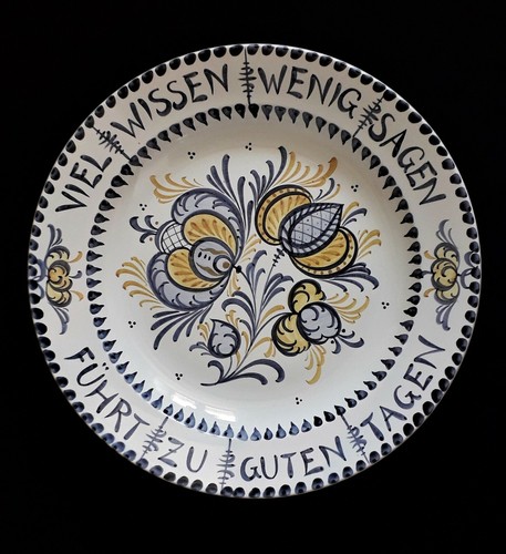 Antico piatto ceramica da - in,