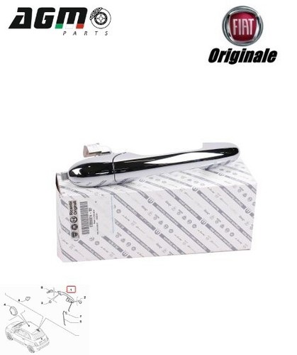 Maniglia porta cromata - maniglia,