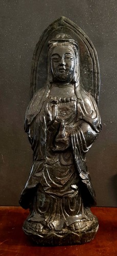 Scultura giada nera nefrite - scultura,