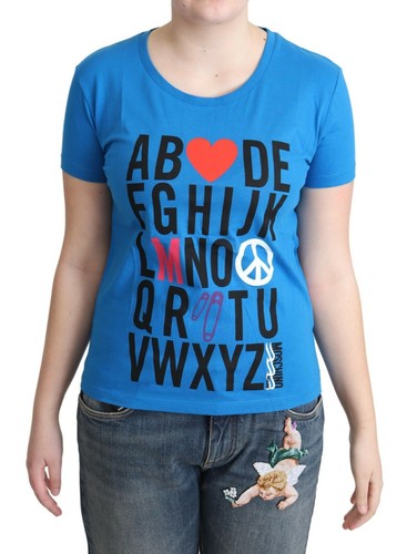 Moschino shirt blu cotone - t-shirt,