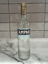 Empty campari liqueur clear - campari,