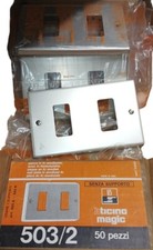 Placca 2 posti bticino magic