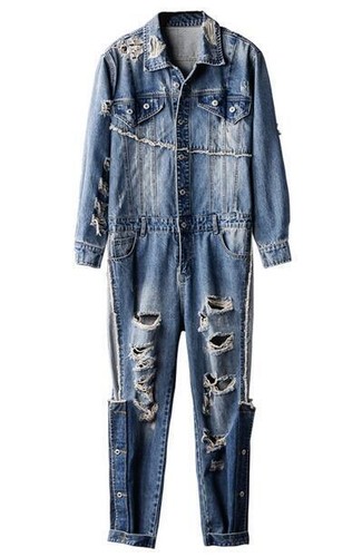 Tuta uomo denim - manica, lunga