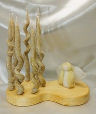 Porta candele candela legno