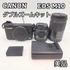 Canon EOS M10 Kit Doppio Zoom Fotocamera Mirrorless con Obiettivi e Accessori