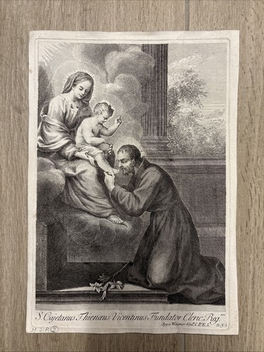 Stampa antica san gaetano - stampa, da
