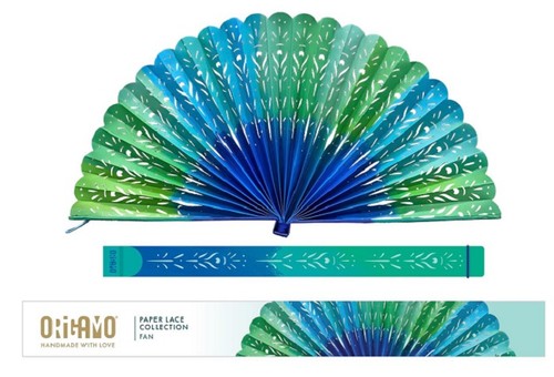 Ventaglio origamo fan peacock - ventaglio,