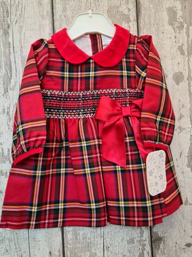 Abito tartan rosso stile