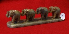 ? PORTA INCENSO -4 ELEFANTINI IN PIETRA INTAGLIATI A MANO OTTIMA QUALITA'+A1260