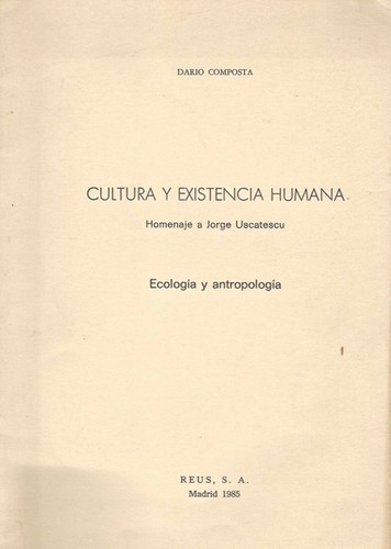 Cultura existencia humana - y,