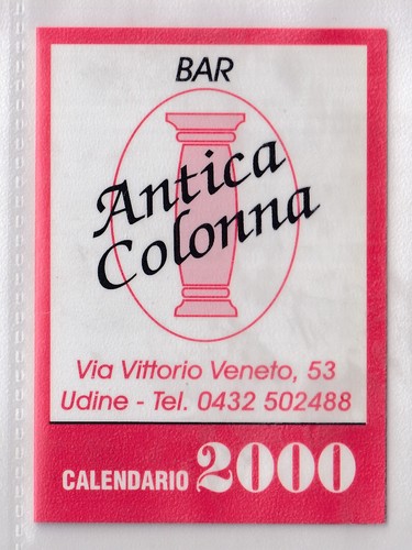 Calendarietto bar antica - -,