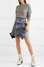 Minigonna in tweed a quadri