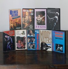 VHS VIDEOCASSETTE MUSICALI STEREO, LOTTO BLUES, WATERS,HOOKER,B.B.KING,JOEL
