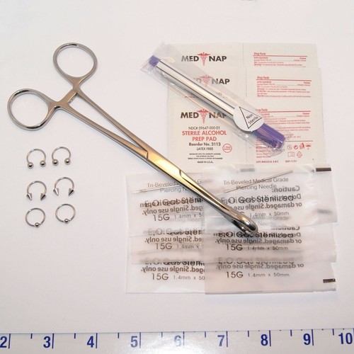 15g piercing corpo - corpo, capezzolo
