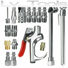 SET 17 PZ ACCESSORI PER COMPRESSORE ARIA COMPRESSA RACCORDO INNESTO 1/4" 914